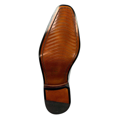 LIBERTYZENO Men's Double Buckle Monk Strap Leather Dress Shoes - MENLL