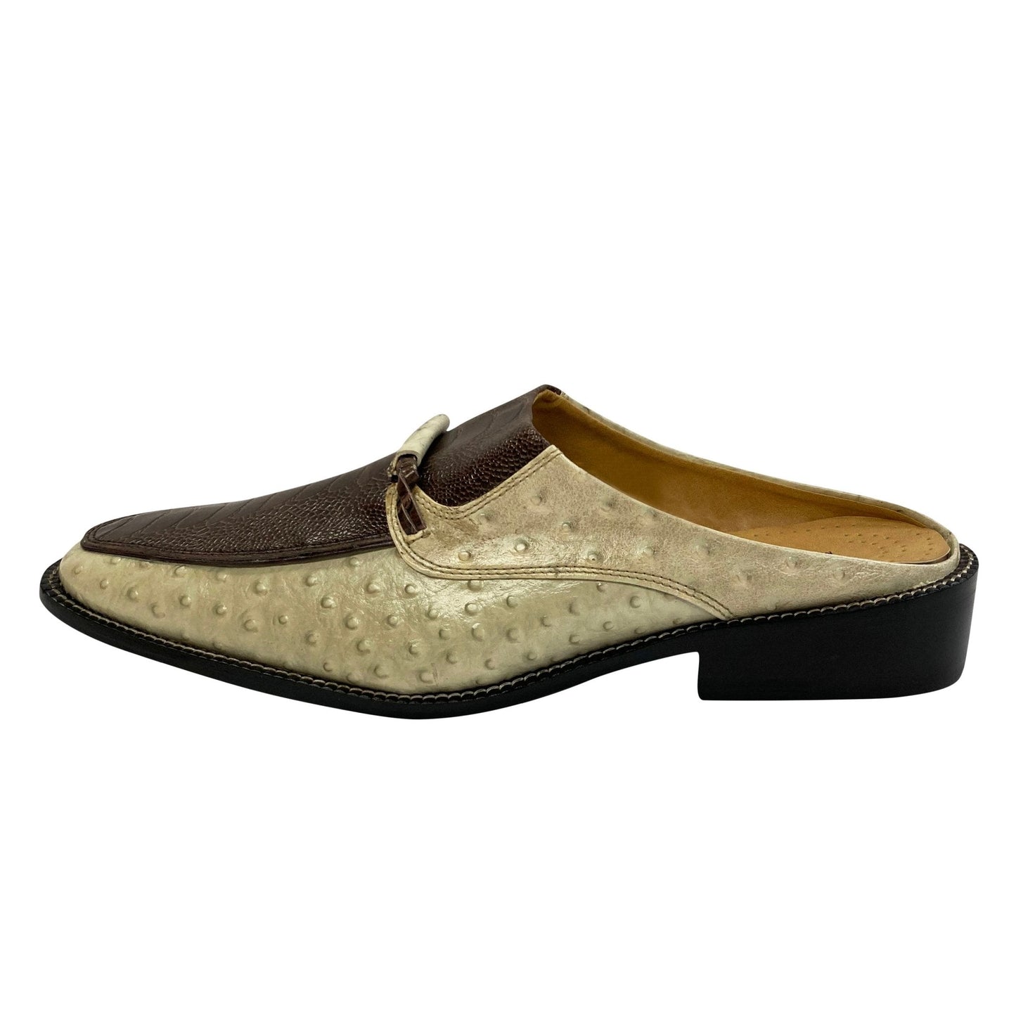 LIBERTYZENO Mens Genuine Leather Lizard Print Loafers $ Slip on Tassel Moccasins