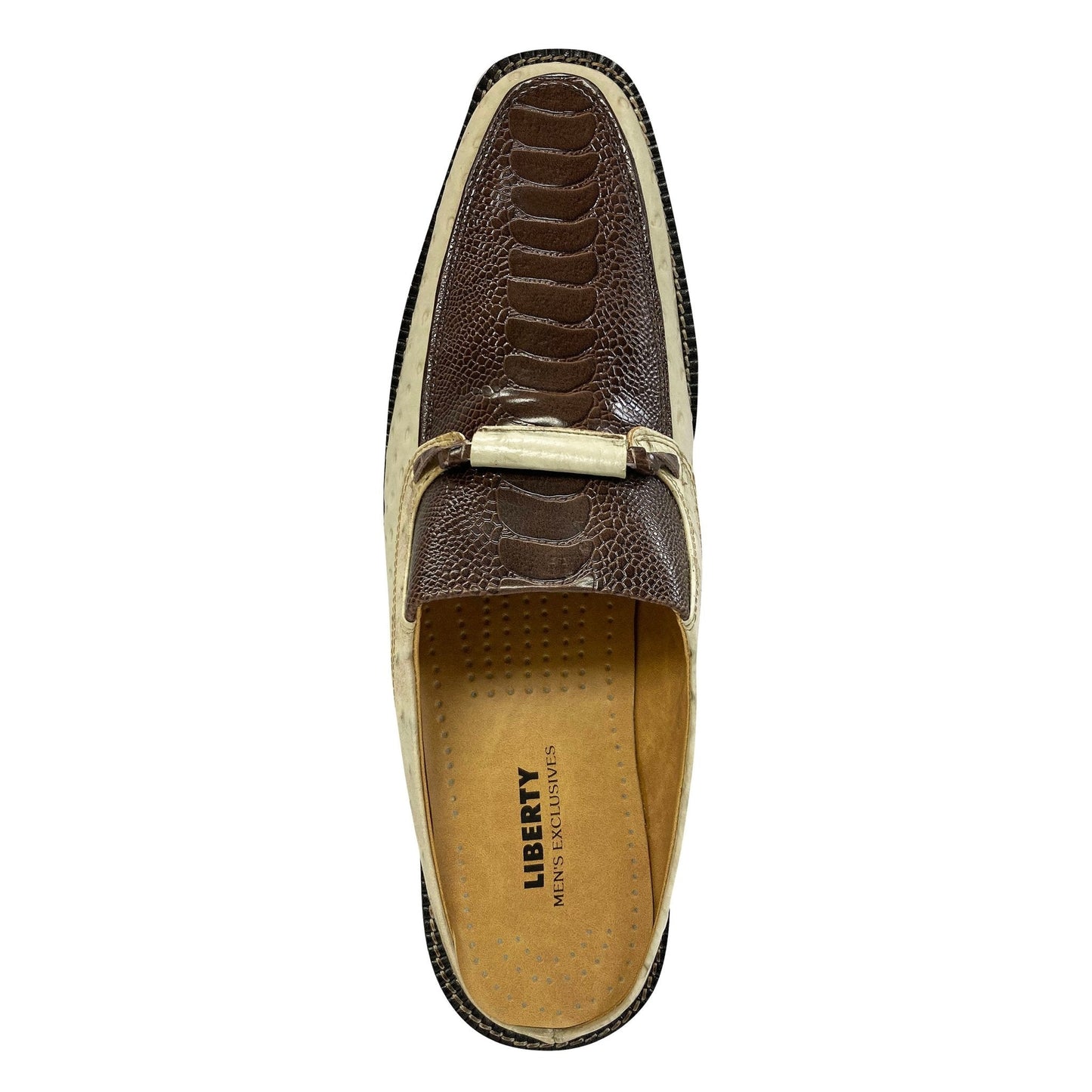 LIBERTYZENO Mens Genuine Leather Lizard Print Loafers $ Slip on Tassel Moccasins