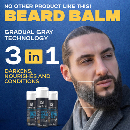 Menfirst Gradual Gray - Good Bye Gray Hair - 3-in-1 Shampoo + Beard Wa Menfirst