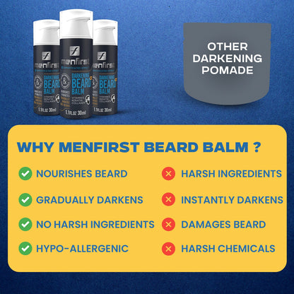 Menfirst Gradual Gray - Good Bye Gray Hair - Beard Wash & Darkening Be Menfirst