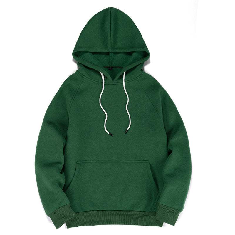 Ultimate Comfort Men's Hooded Sweatshirt - Stylish Solid Color Casual Wear for All Seasons - MENLL
