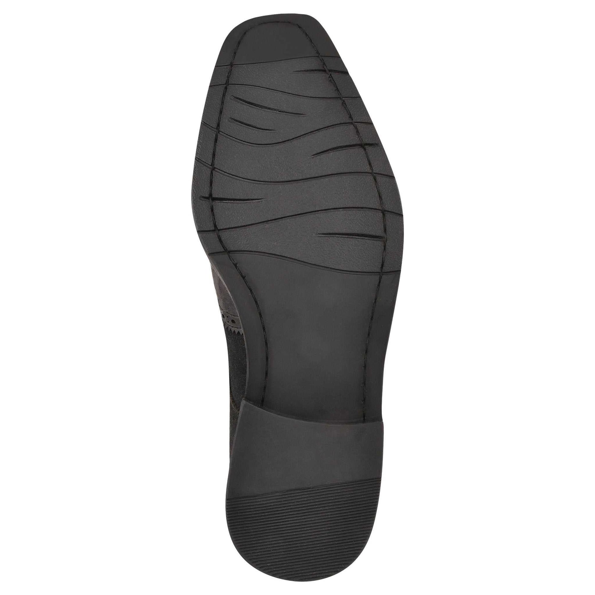 Macon Leather and Suede Crocodile Printed Oxford Dress Shoes - MENLL