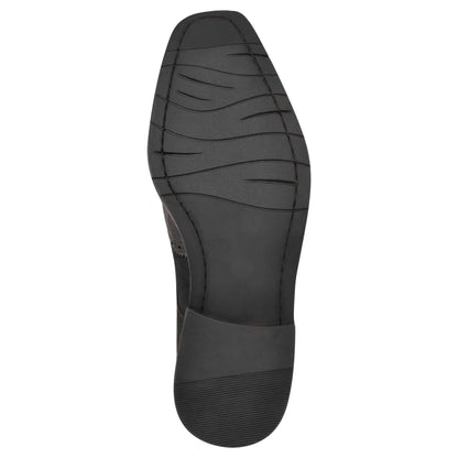 Macon Leather and Suede Crocodile Printed Oxford Dress Shoes - MENLL