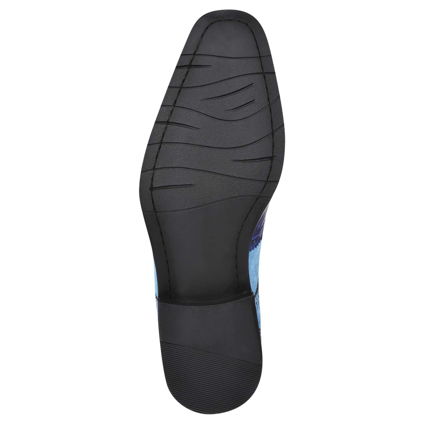 Macon Leather and Suede Crocodile Printed Oxford Dress Shoes - MENLL