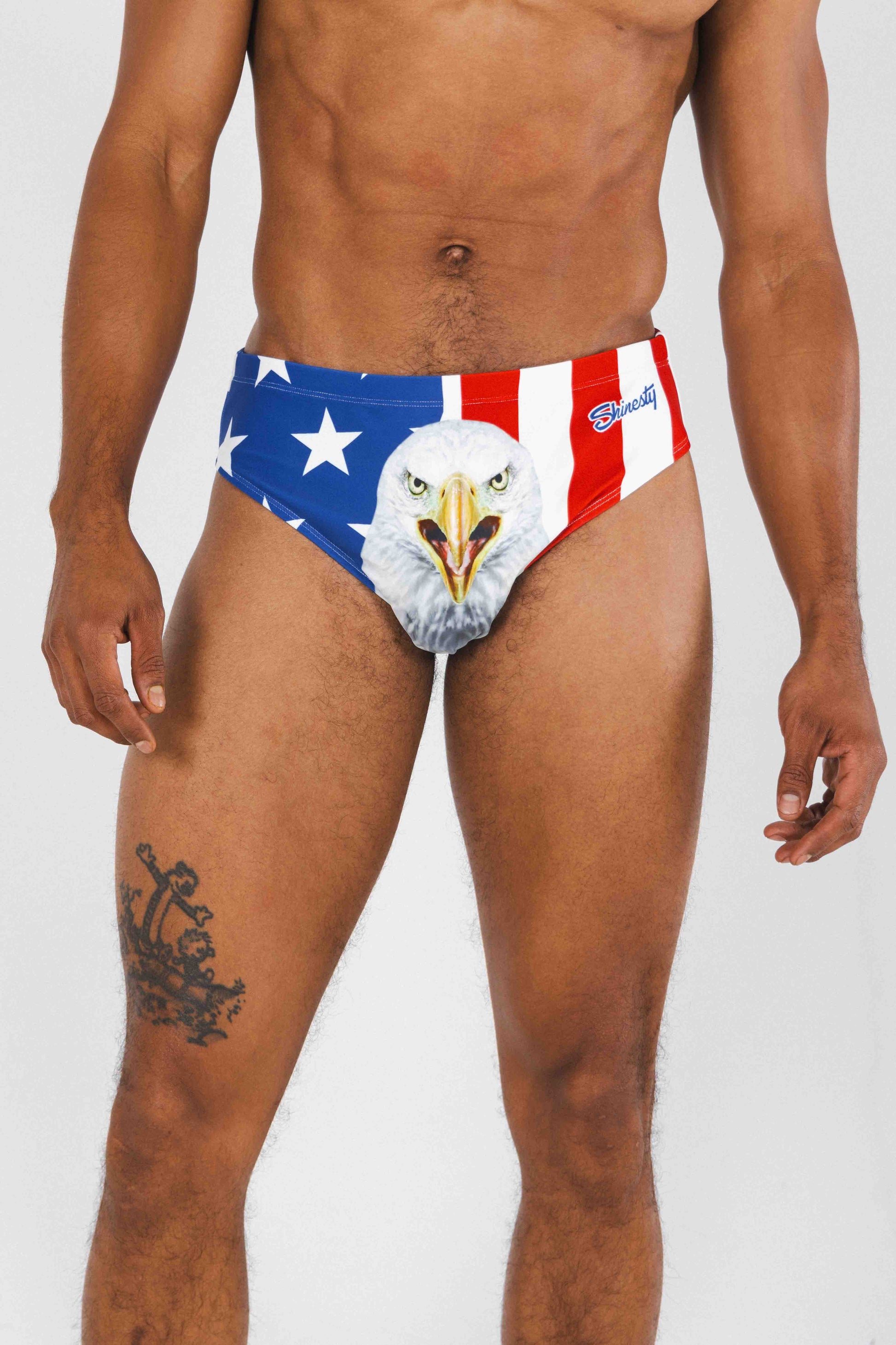 The Mascot | American Flag Ball Hammock® Pouch Swim Brief - MENLL