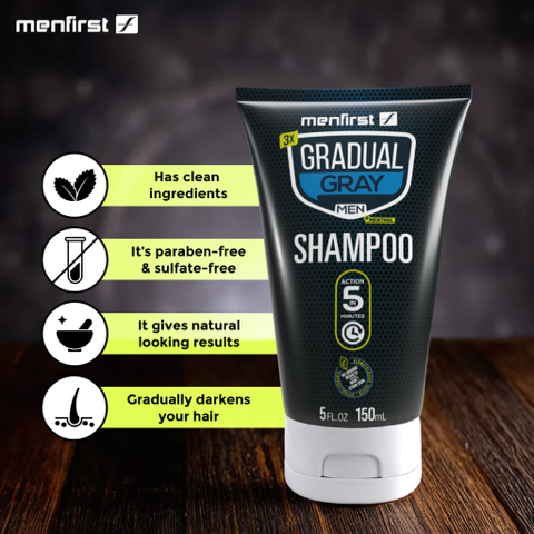 Menfirst Club: Gray Hair Care Made Easy - Monthly Gradual Gray 3-in-1 Shampoo Subscription - Buy and Save! - MENLL