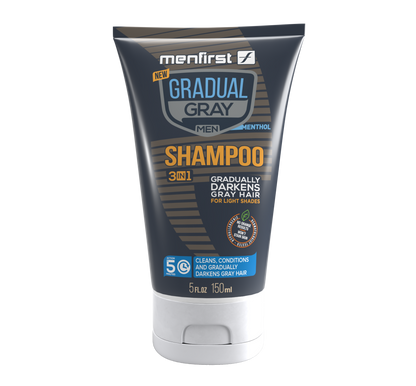 Menfirst Club: Gray Hair Care Made Easy - Monthly Gradual Gray 3-in-1 Shampoo Subscription - Buy and Save! - MENLL
