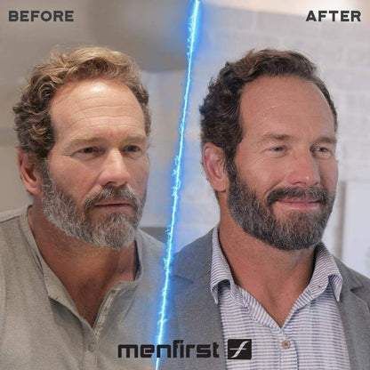 Menfirst Gradual Gray - Good Bye Gray Hair- 3-in-1 Shampoo + Beard Wash & Darkening Pomade - 3 Pack Bundle - MENLL