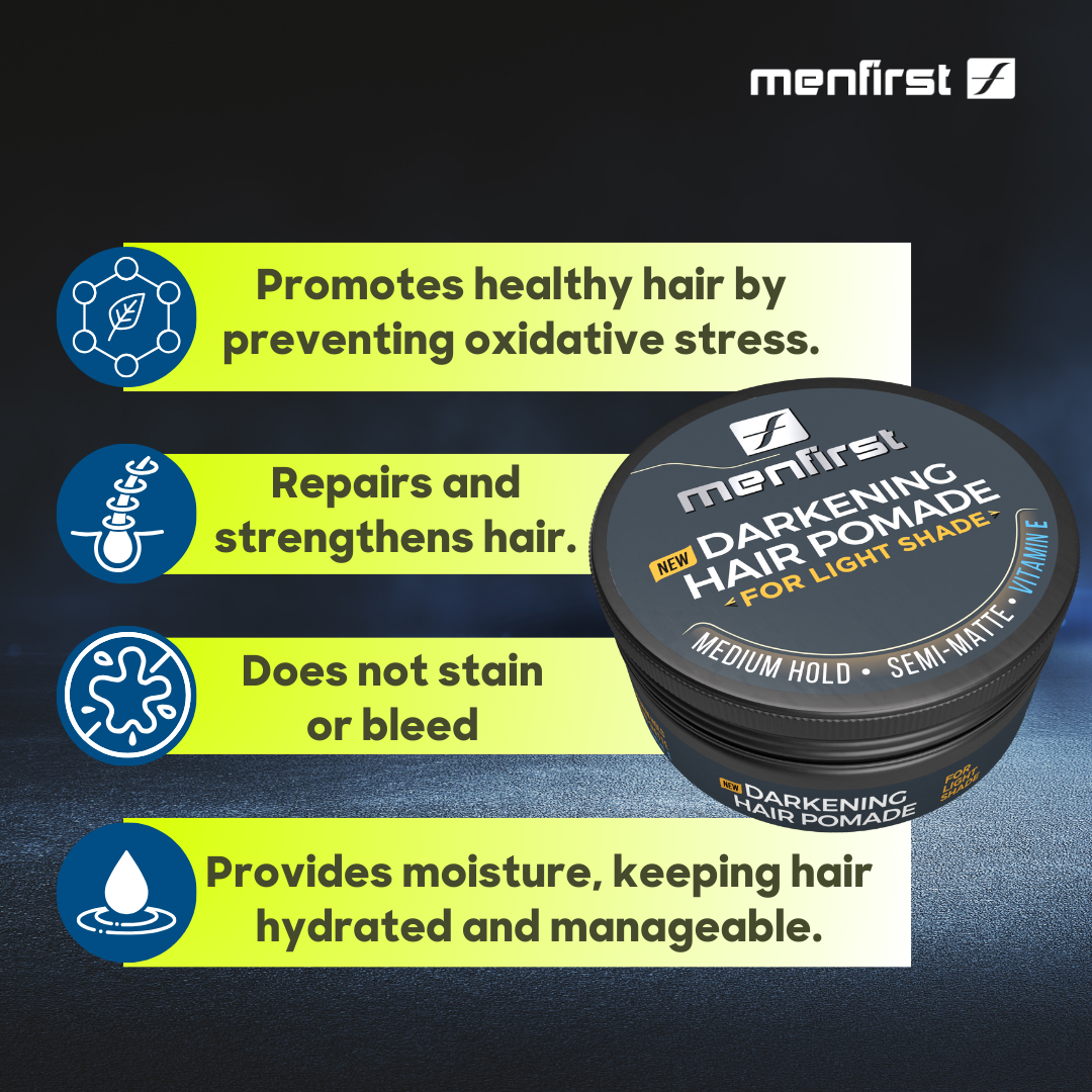 Menfirst -Darkening  Hair Pomade for Men - MENLL