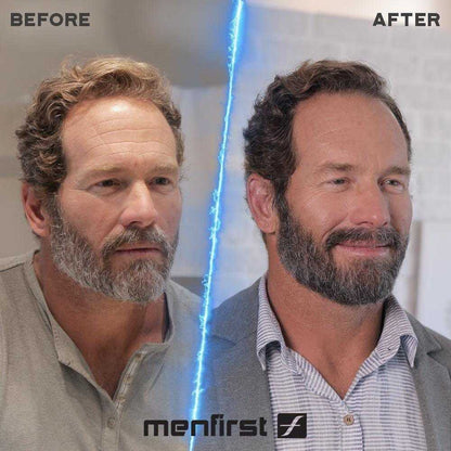 Menfirst Gradual Gray - Beard Wash - Natural Darkening Formula - 1 Pack - 4.6 Oz Each - MENLL