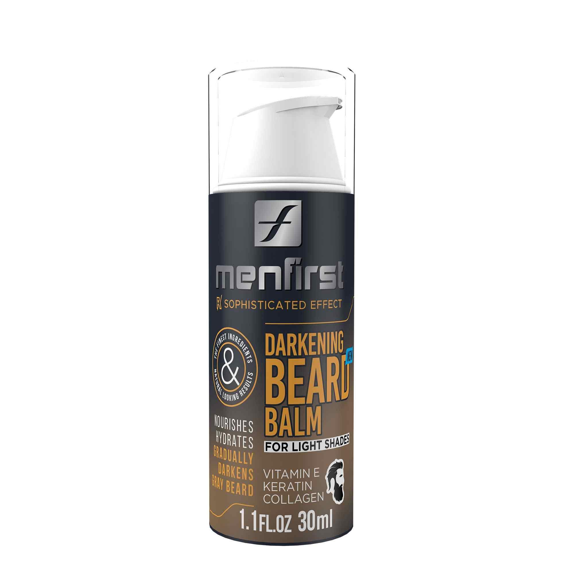 Menfirst - Darkening Beard Balm - Nourishes and Conditions - 1 Pack - 1.1 Oz Each - MENLL