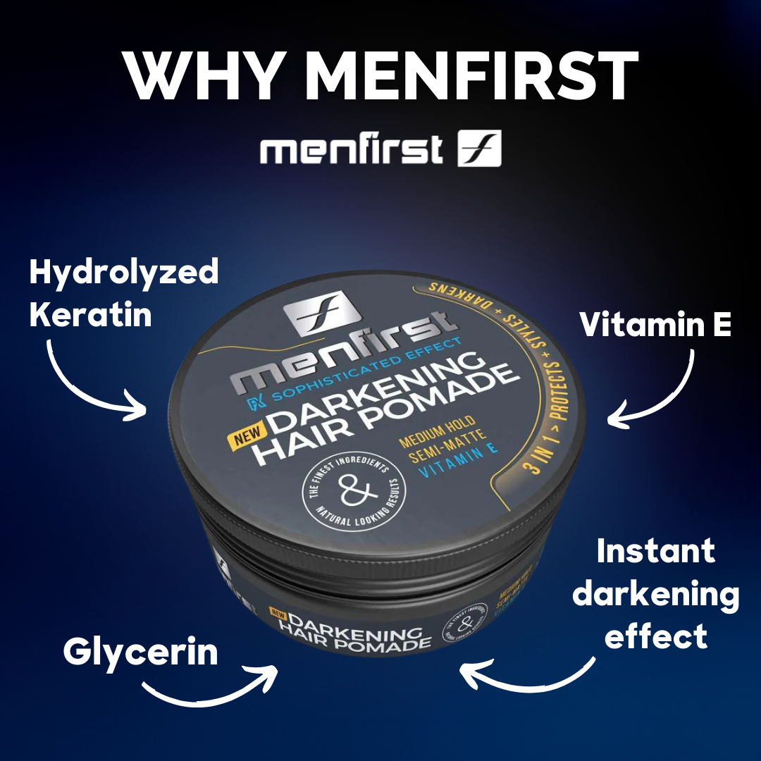 Menfirst - Darkening Hair Pomade for Men - 3 Pack - MENLL