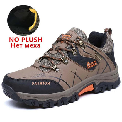 Ultimate Winter Shield: Waterproof Leather Snow Boots for Men - Super Warm Hiking & Work Footwear, Sizes 39-47 - MENLL