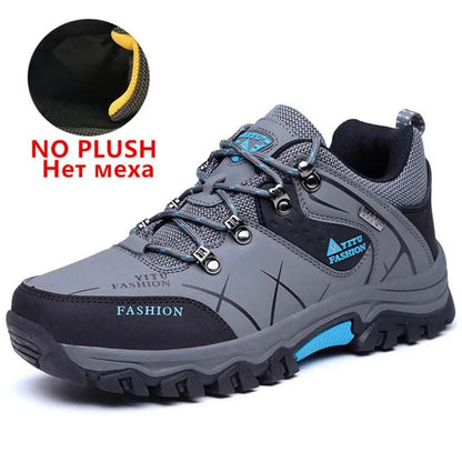 Ultimate Winter Shield: Waterproof Leather Snow Boots for Men - Super Warm Hiking & Work Footwear, Sizes 39-47 - MENLL