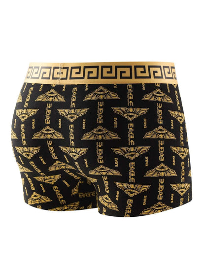 Luxurious Black & Gold Men's Boxer Shorts for Ultimate Comfort