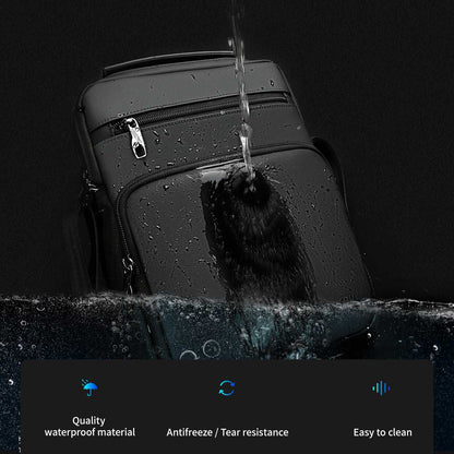 Sleek & Stylish Waterproof Business Sling Bag for Men - MENLL