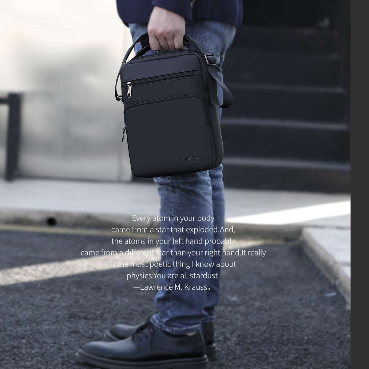 Sleek & Stylish Waterproof Business Sling Bag for Men - MENLL