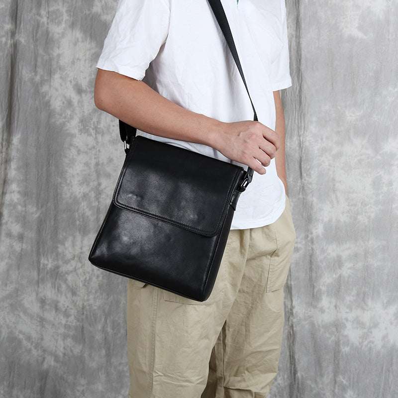 Stylish Men's Authentic Leather Crossbody Bag - Perfect Blend of Elegance and Functionality