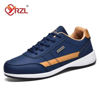 Adventure-Ready Waterproof Leather Sneakers for Men - MENLL
