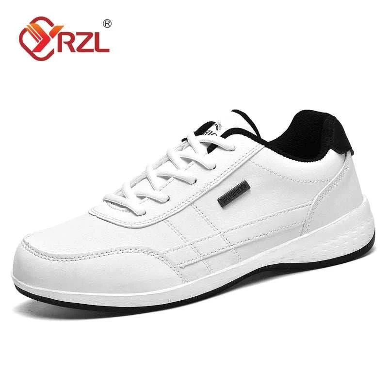 Adventure-Ready Waterproof Leather Sneakers for Men - MENLL