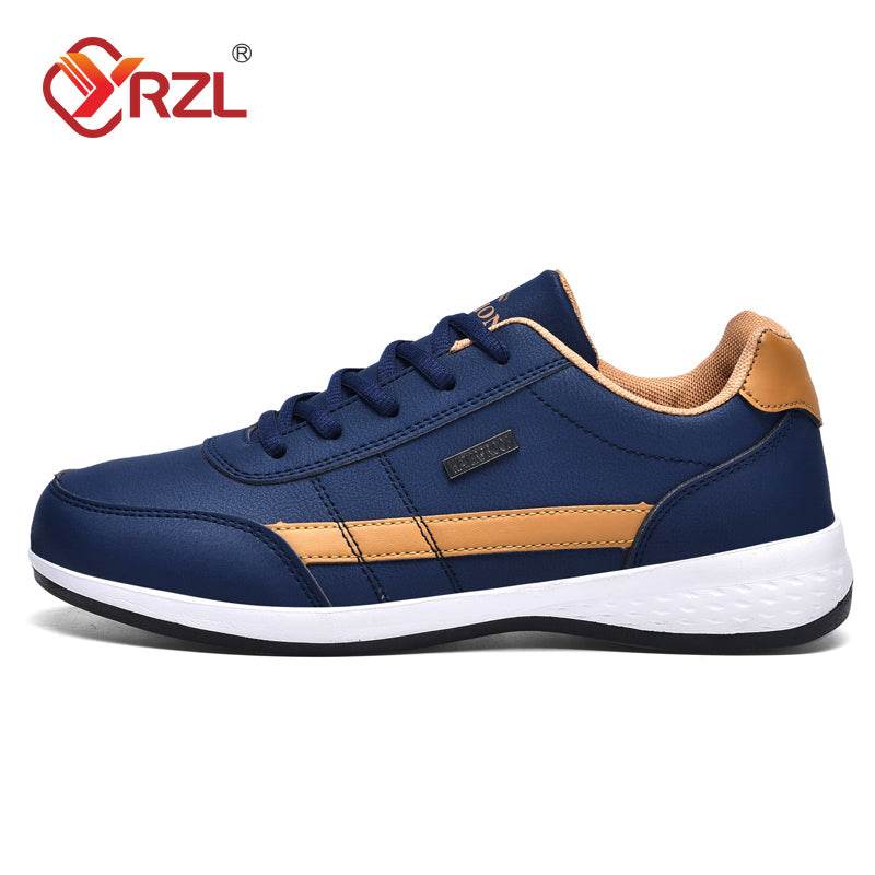 Adventure-Ready Waterproof Leather Sneakers for Men - MENLL