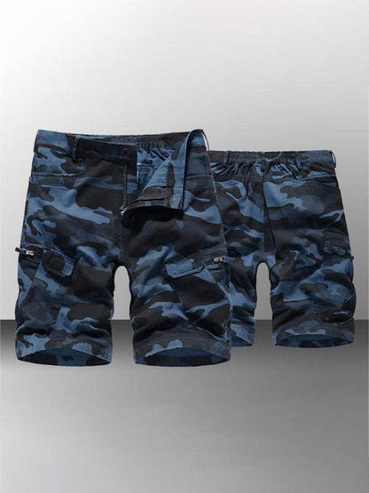 Adventure-Ready Men's Camouflage Cargo Shorts for Comfortable Outdoor Style - MENLL