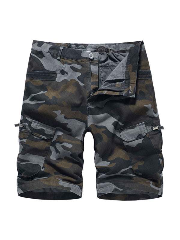 Adventure-Ready Men's Camouflage Cargo Shorts for Comfortable Outdoor Style - MENLL