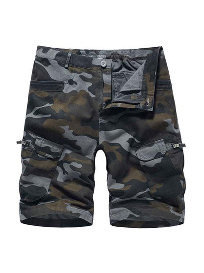Adventure-Ready Men's Camouflage Cargo Shorts for Comfortable Outdoor Style - MENLL
