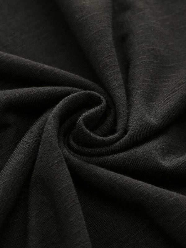 Bamboo Cotton Comfort: Classic Solid Round Neck Short-Sleeve T-Shirt for Men - MENLL