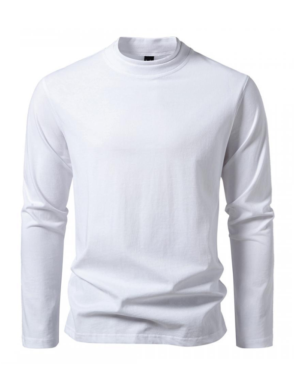 Chic Dual-Layer Turtleneck Long-Sleeve Tee for Effortless Fall Style - MENLL