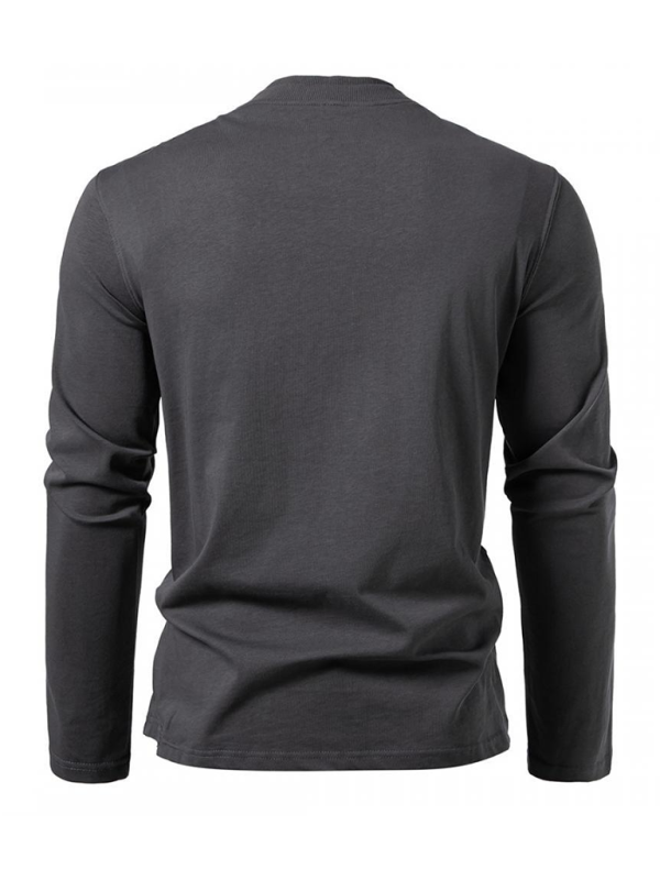 Chic Dual-Layer Turtleneck Long-Sleeve Tee for Effortless Fall Style - MENLL