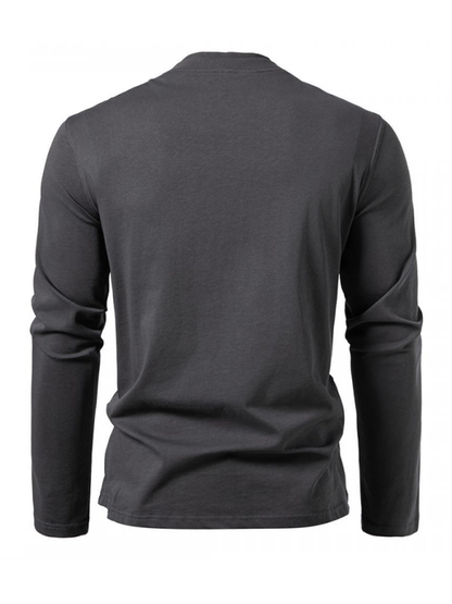 Chic Dual-Layer Turtleneck Long-Sleeve Tee for Effortless Fall Style - MENLL