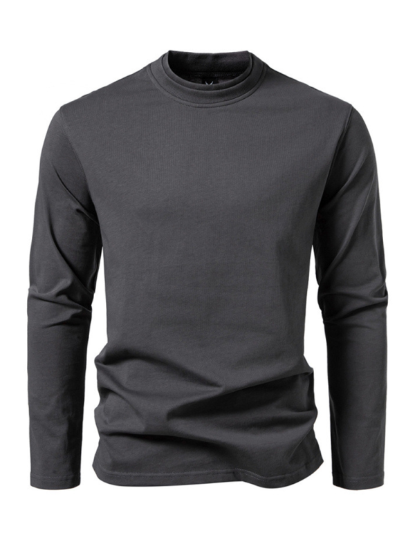 Chic Dual-Layer Turtleneck Long-Sleeve Tee for Effortless Fall Style - MENLL