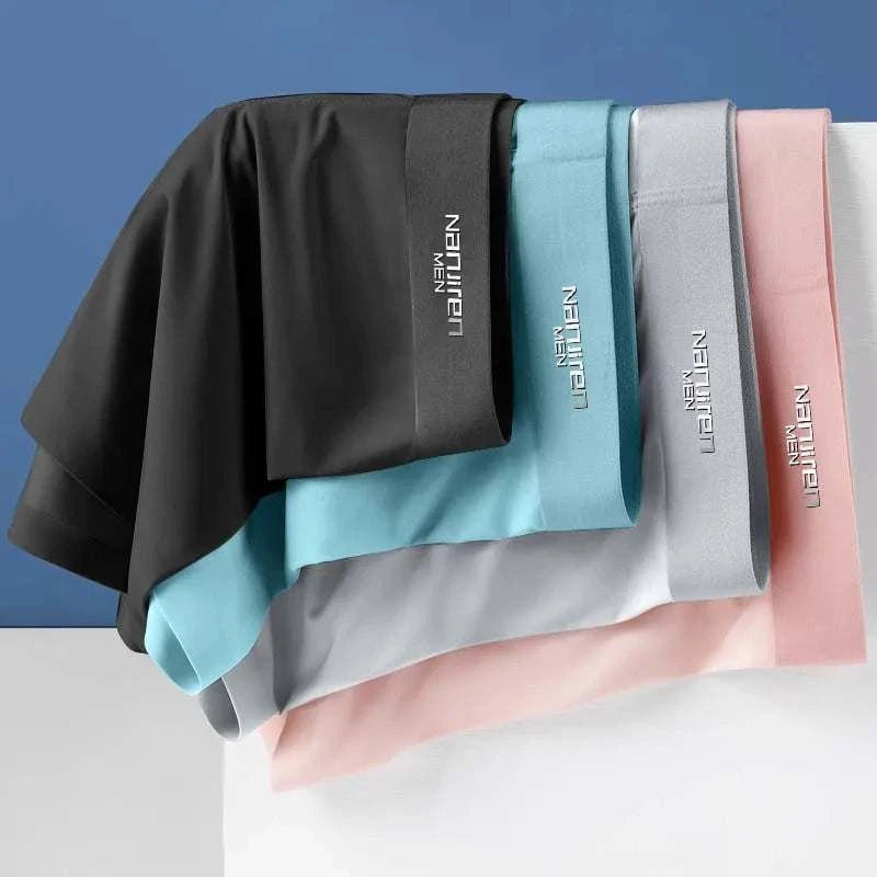 Ultimate Comfort Ice Silk Boxer Shorts for Men - Breathable, Flexible Fit - MENLL