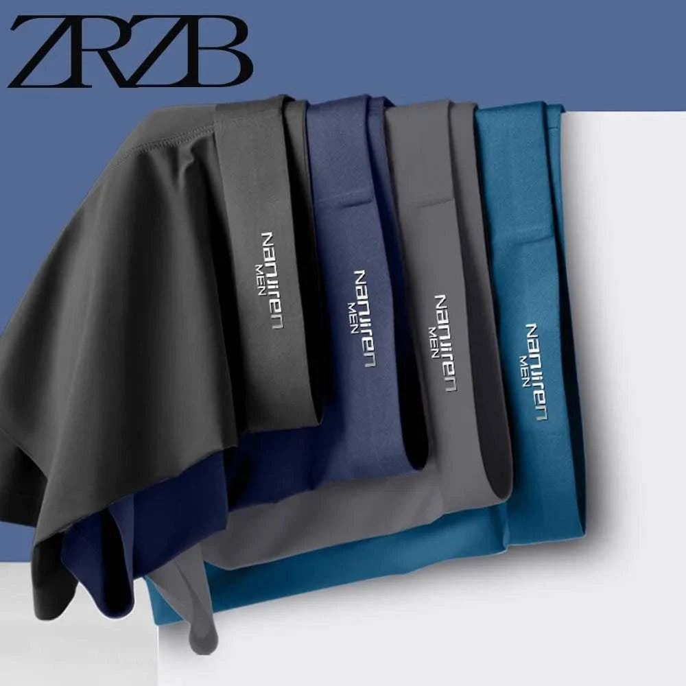 Ultimate Comfort Ice Silk Boxer Shorts for Men - Breathable, Flexible Fit - MENLL