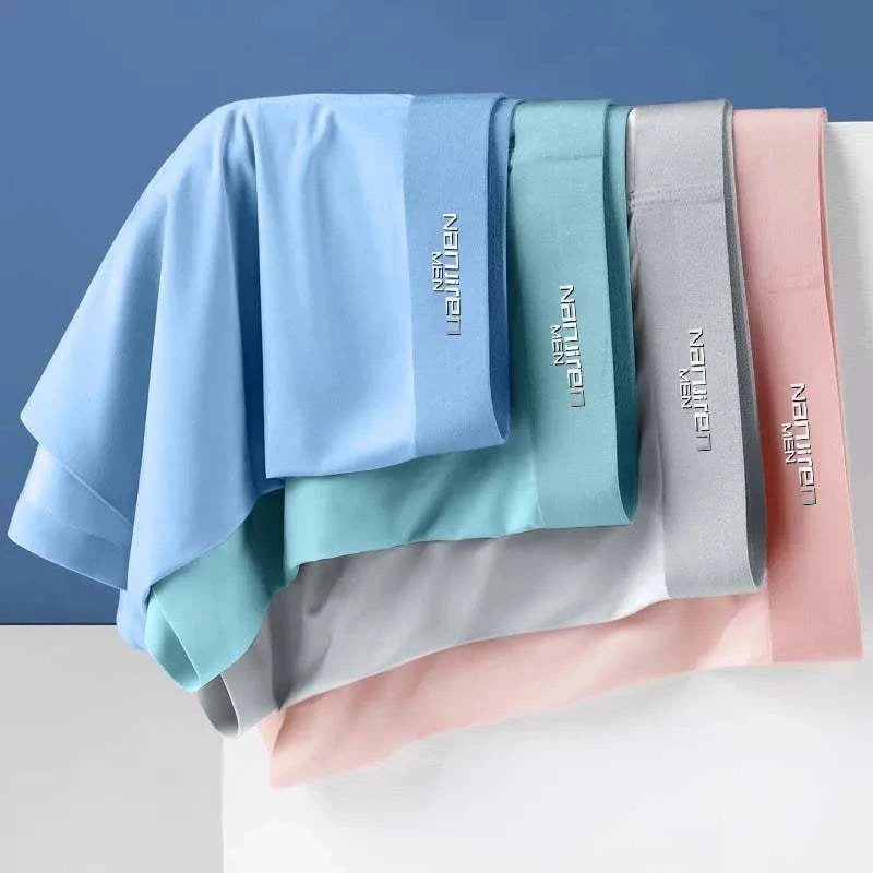 Ultimate Comfort Ice Silk Boxer Shorts for Men - Breathable, Flexible Fit - MENLL
