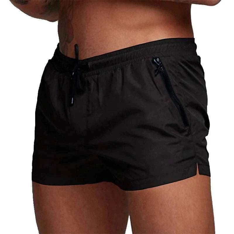Mens Swim Trunks with Zipper Pockets Mesh Liner Summer Beach Board Shorts Quick Dry Swimming Bathing Suit Swimsuit Swimwear - MENLL