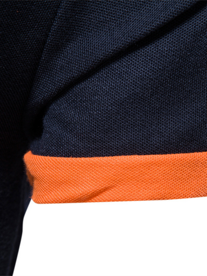 Chic Deer Embroidered Men's Polo Shirt - Short Sleeve Lapel Design for Effortless Spring Style - MENLL