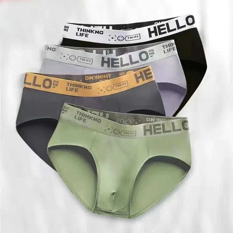 Ultimate Comfort Men's Breathable Briefs - 4-Pack for All-Day Freshness - MENLL