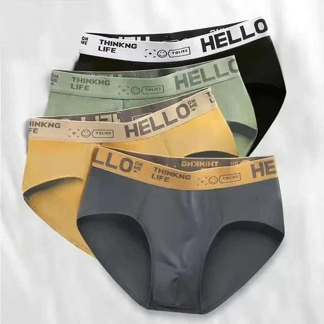 Ultimate Comfort Men's Breathable Briefs - 4-Pack for All-Day Freshness - MENLL