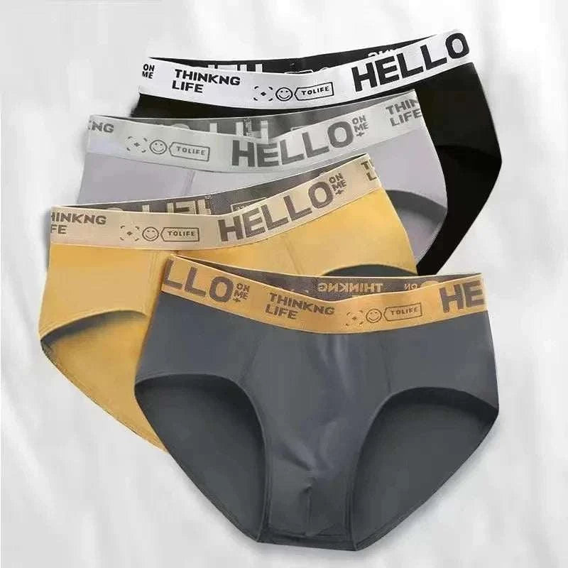Ultimate Comfort Men's Breathable Briefs - 4-Pack for All-Day Freshness - MENLL