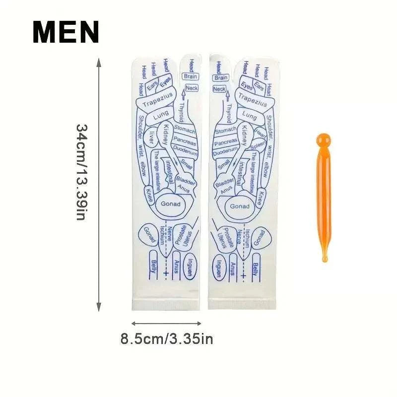 Therapeutic Comfort Acupressure Massage Socks for Ultimate Relaxation - MENLL