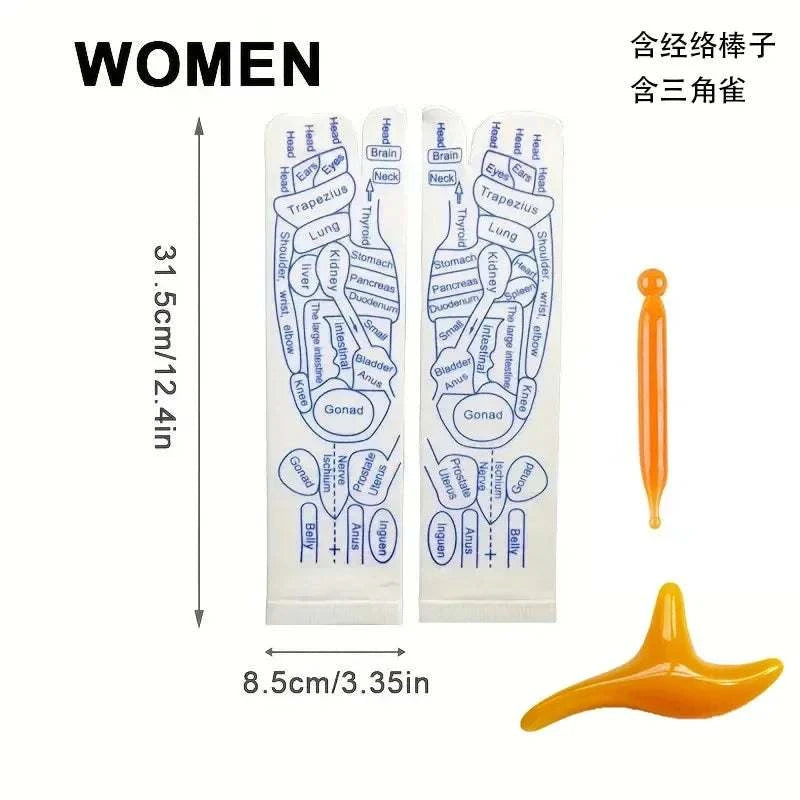 Therapeutic Comfort Acupressure Massage Socks for Ultimate Relaxation - MENLL