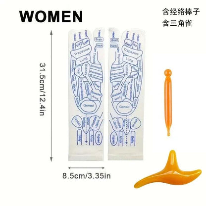 Therapeutic Comfort Acupressure Massage Socks for Ultimate Relaxation - MENLL