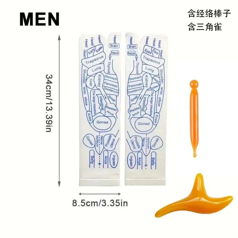Therapeutic Comfort Acupressure Massage Socks for Ultimate Relaxation - MENLL