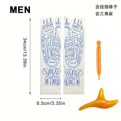 Therapeutic Comfort Acupressure Massage Socks for Ultimate Relaxation - MENLL