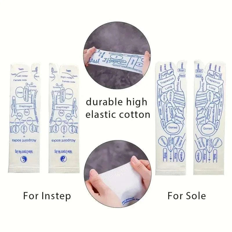 Therapeutic Comfort Acupressure Massage Socks for Ultimate Relaxation - MENLL