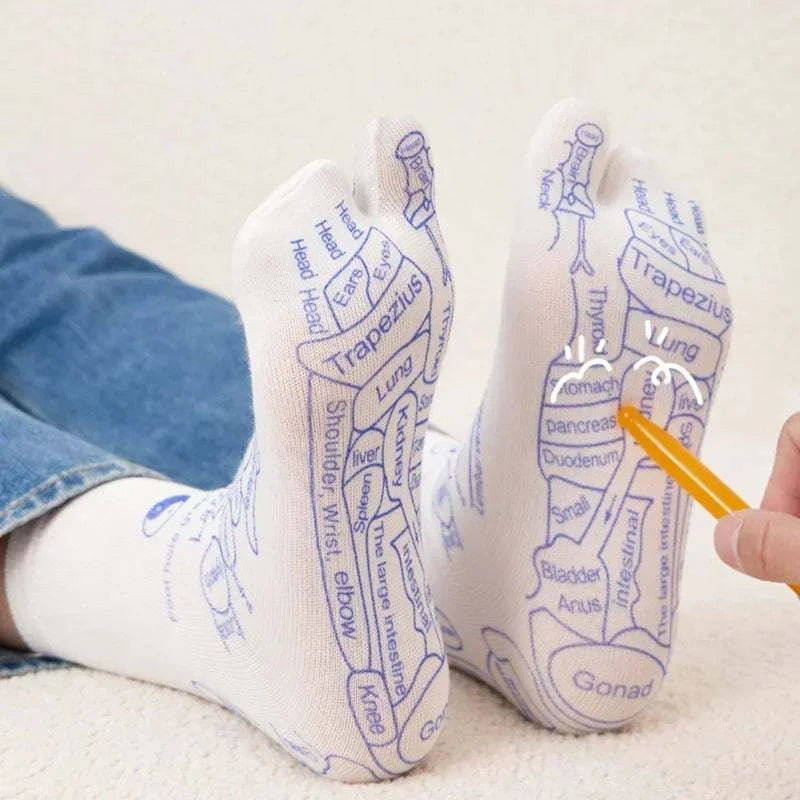 Therapeutic Comfort Acupressure Massage Socks for Ultimate Relaxation - MENLL