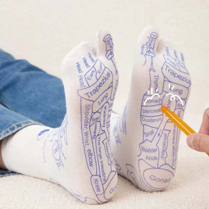 Therapeutic Comfort Acupressure Massage Socks for Ultimate Relaxation - MENLL